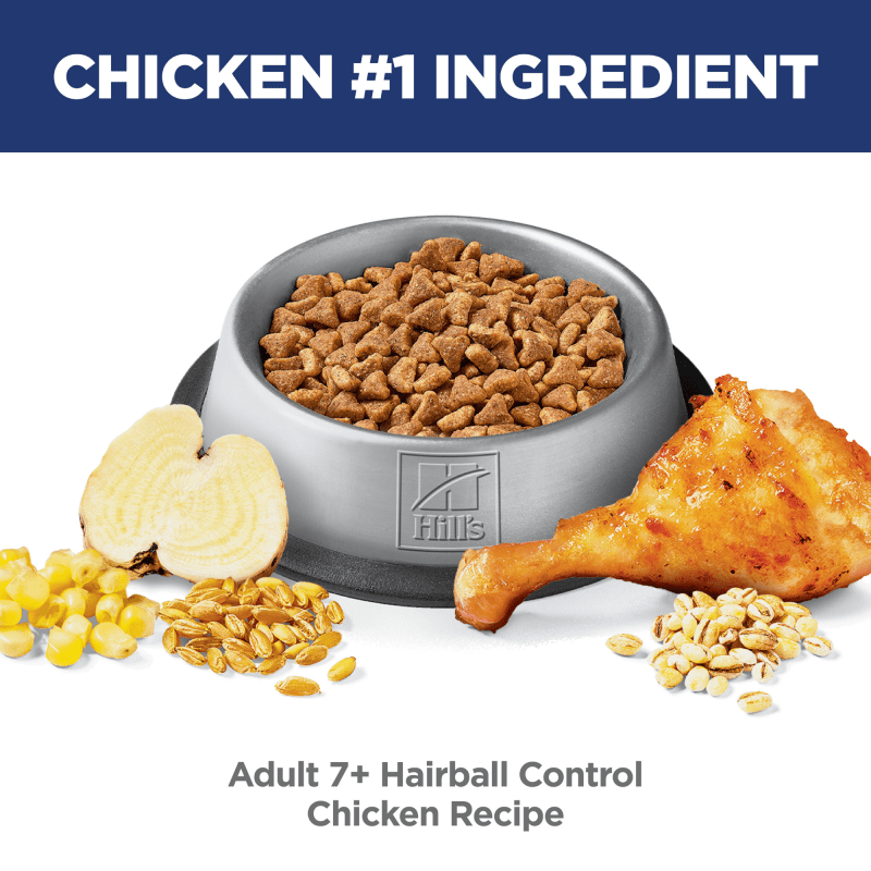 Hill's Science Diet Adult 7+ Hairball Control Senior Dry Cat Food