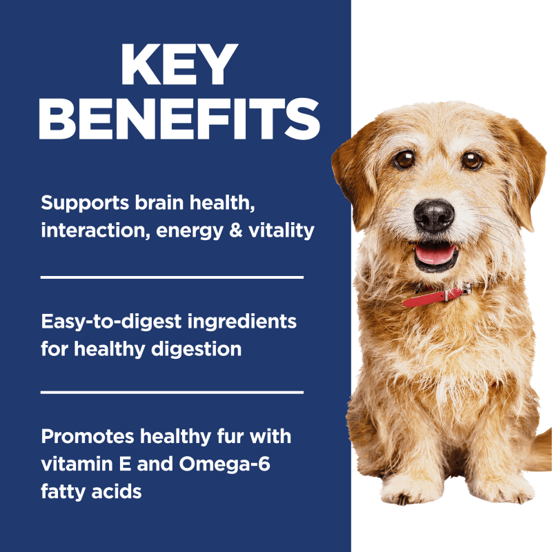 Hill's Science Diet Adult 7+ Senior Vitality Small & Mini Senior Dry Dog Food 1.58kg