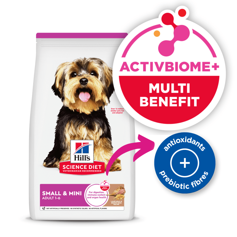 Hill's Science Diet Adult Small Paws Lamb Meal & Brown Rice Recipe Dry Dog Food 2.04kg