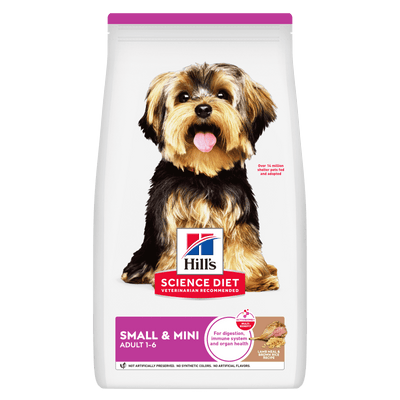 Hill's Science Diet Adult Small Paws Lamb Meal & Brown Rice Recipe Dry Dog Food 2.04kg - Just For Pets Australia