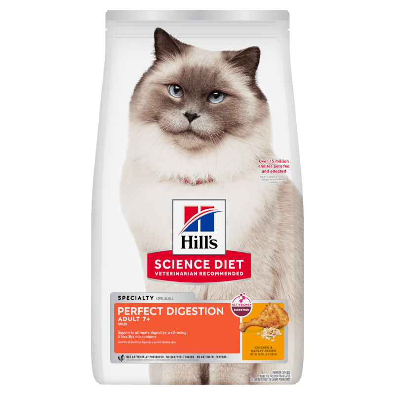 Hill's Science Diet Perfect Digestion Adult 7+ Dry Cat Food 2.72kg