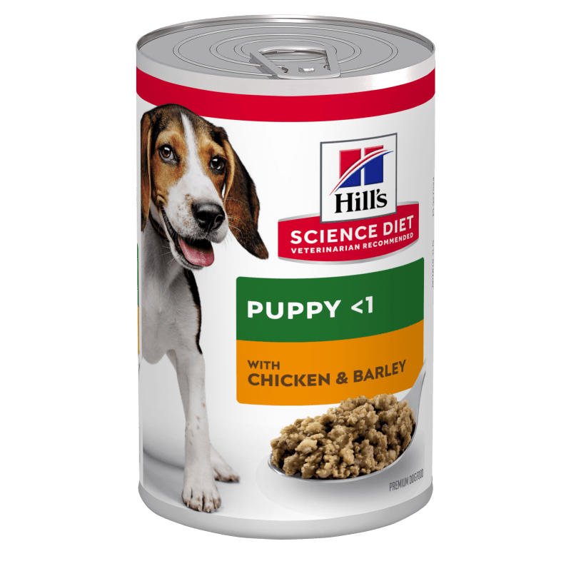 Hill's Science Diet Puppy Chicken & Barley Canned Dog Food, 370g, 12 Pack