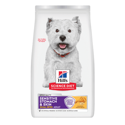 Hill's Science Diet Sensitive Skin & Stomach Adult Small Bites Dry Dog Food - Just For Pets Australia