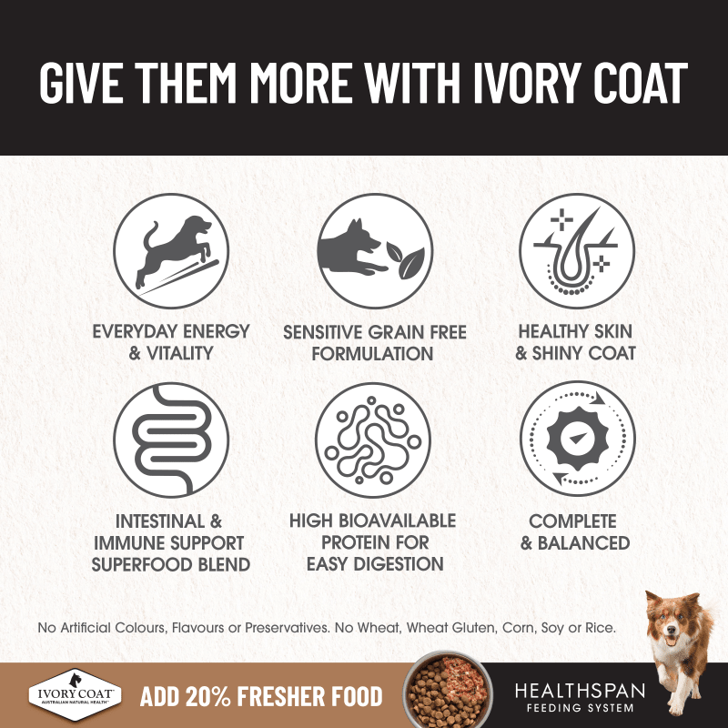 Ivory Coat Lamb & Kangaroo Grain Free Dry Dog Food