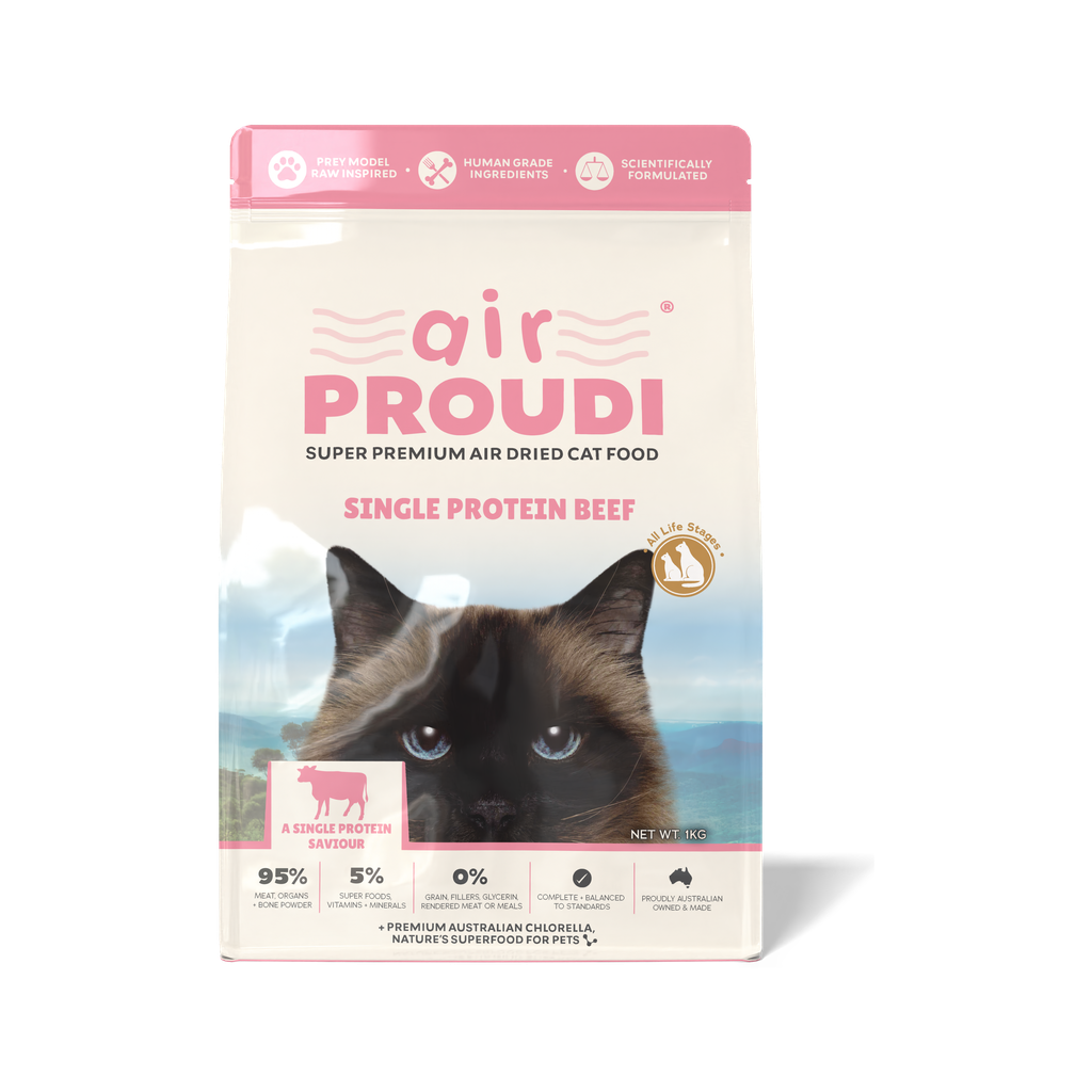Air Proudi Single Protein Beef Air Dried for Cats