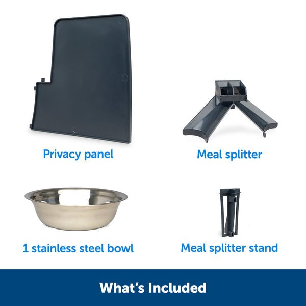 PetSafe 2 Meal Splitter with Bowl for Smart Feed and Healthy Pet Simply Feed