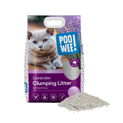 POOWEE! Cat Litter Clumping Lavender - Just For Pets Australia
