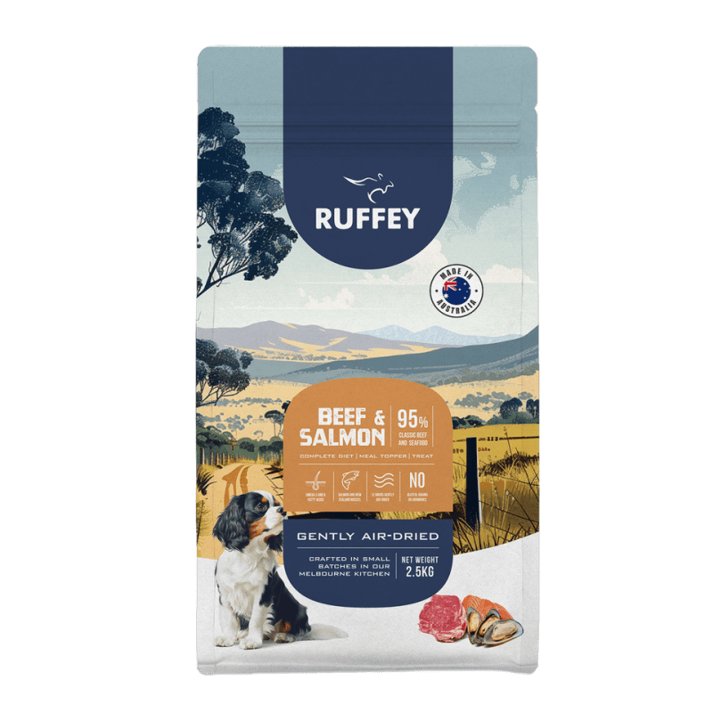Ruffey Beef & Salmon Air Dried Dog Food
