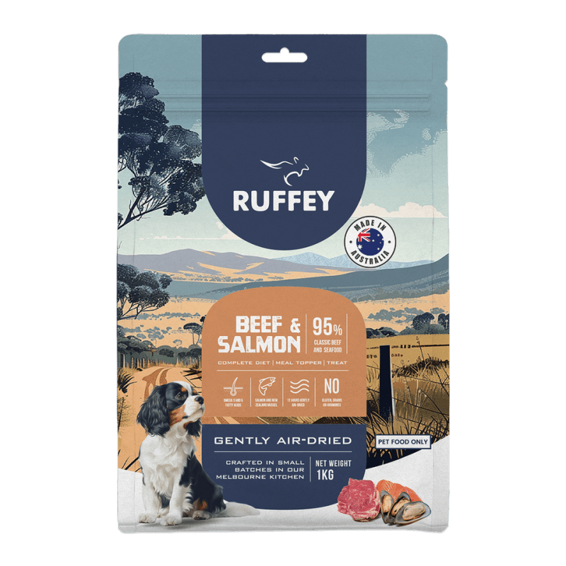 Ruffey Beef & Salmon Air Dried Dog Food