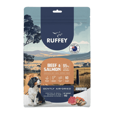 Ruffey Beef & Salmon Air Dried Dog Food - Just For Pets Australia