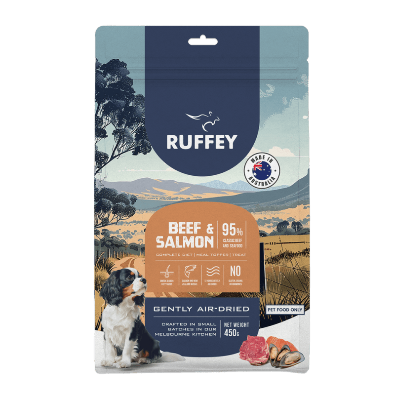 Ruffey Beef & Salmon Air Dried Dog Food