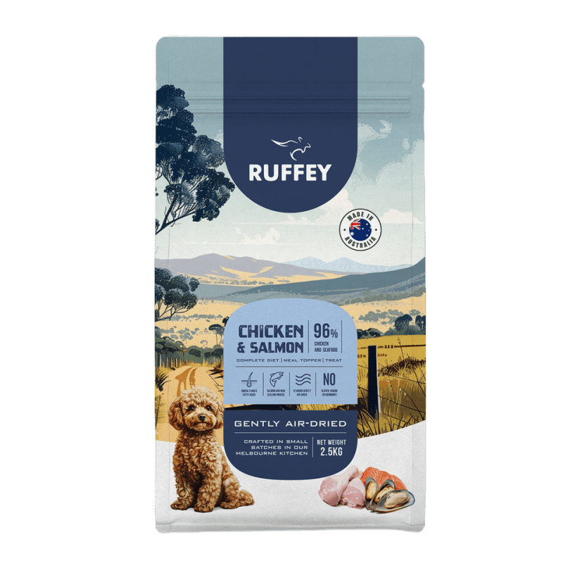 Ruffey Chicken & Salmon Air Dried Dog Food