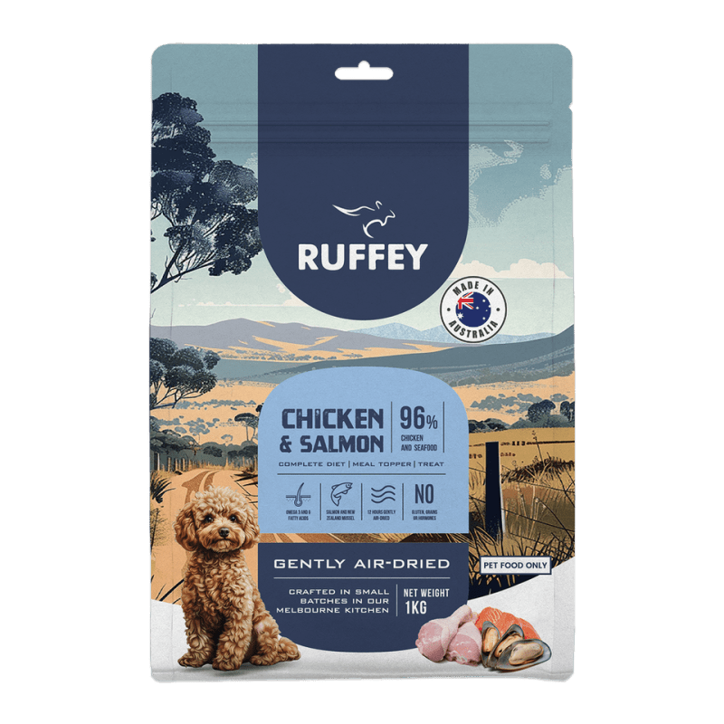 Ruffey Chicken & Salmon Air Dried Dog Food