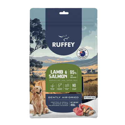Ruffey Lamb & Salmon Air Dried Dog Food - Just For Pets Australia