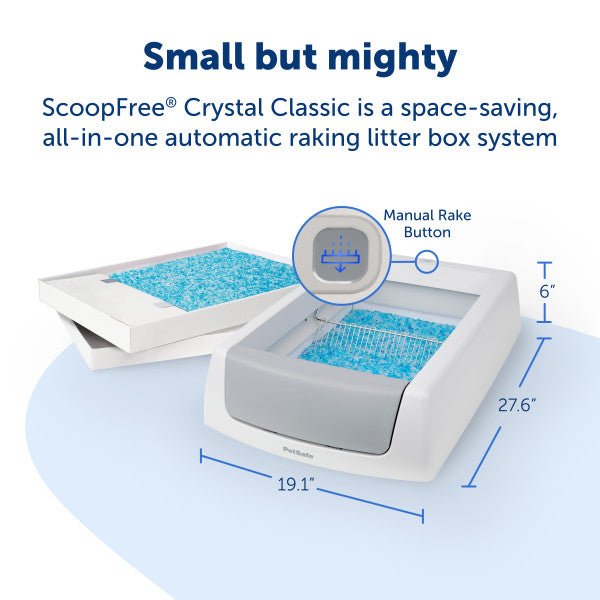 ScoopFree Crystal Classic Self-Cleaning Litter Box