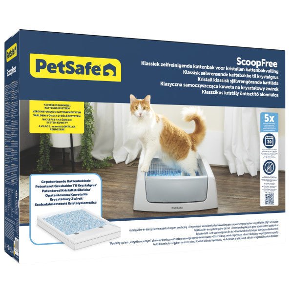 ScoopFree Crystal Classic Self-Cleaning Litter Box
