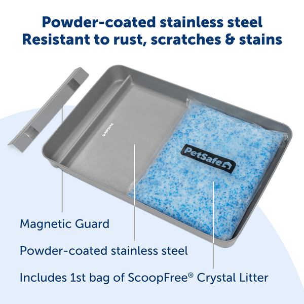 ScoopFree® Stainless Steel Tray