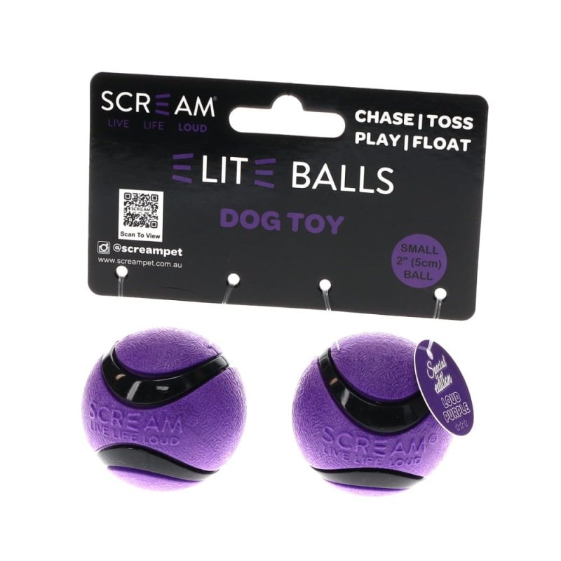 Scream Elite Ball Loud Purple/Black 2Pk