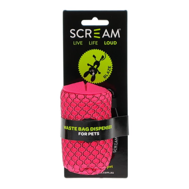 Scream Pet Waste Bag Dispenser W/Clip