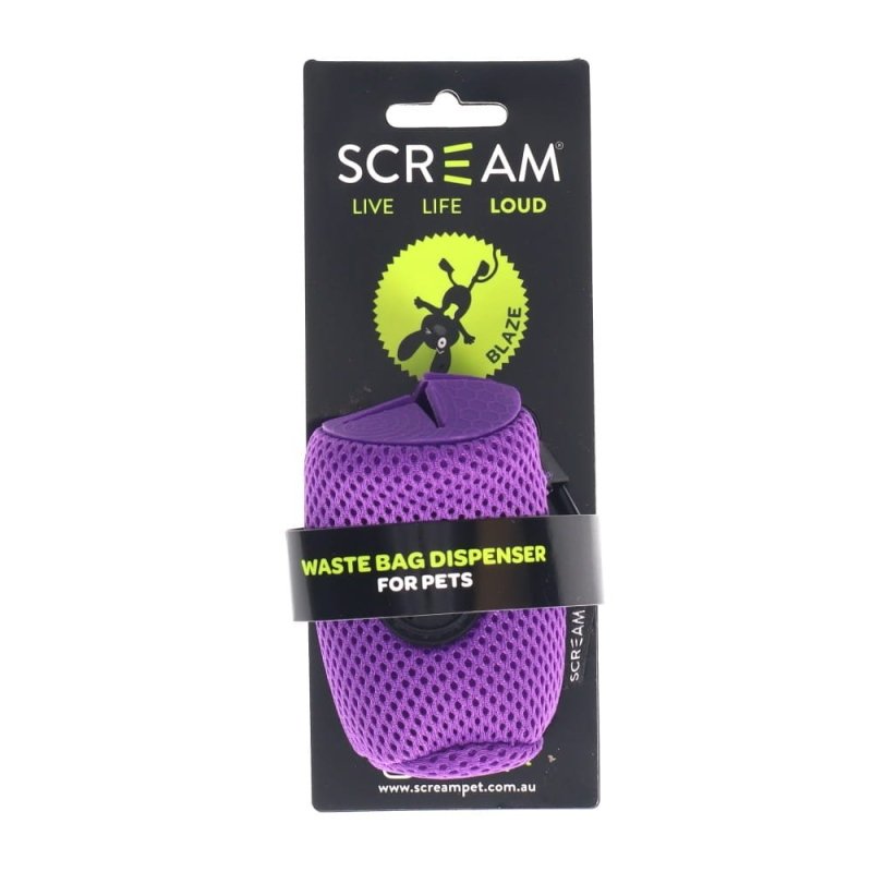 Scream Pet Waste Bag Dispenser W/Clip