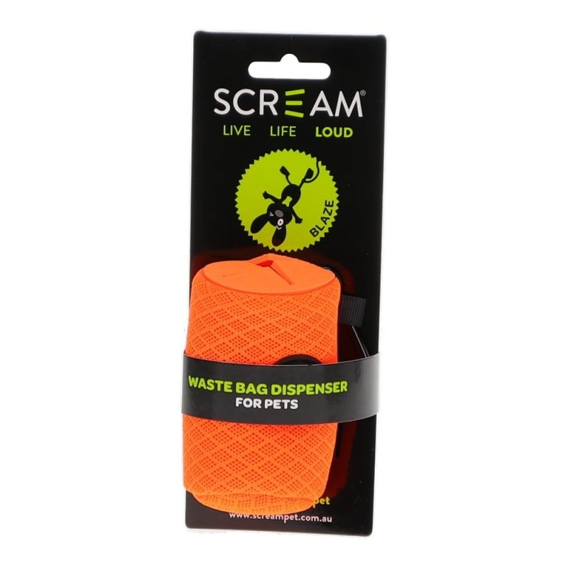 Scream Pet Waste Bag Dispenser W/Clip