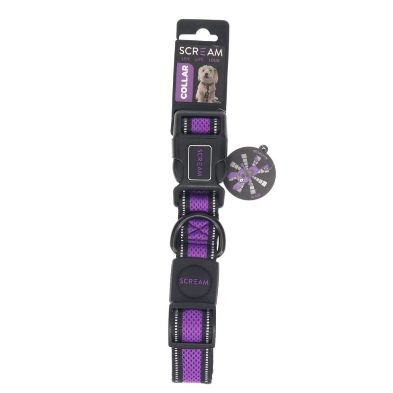 Scream Reflective Adj. Collar 3.2cmx42-66cm