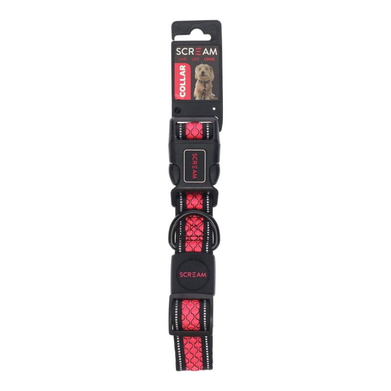 Scream Reflective Adj. Collar 3.2cmx42-66cm