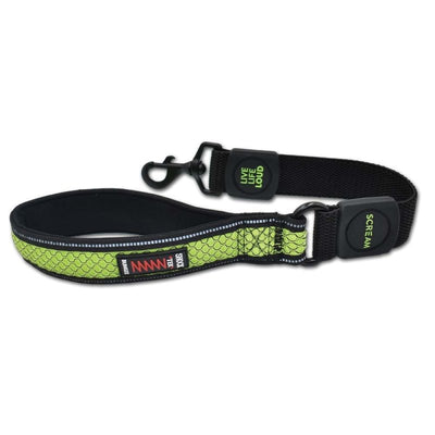 Scream Reflective Bungee Leash With Padded Handle 55cm x 3.5cm - Just For Pets Australia