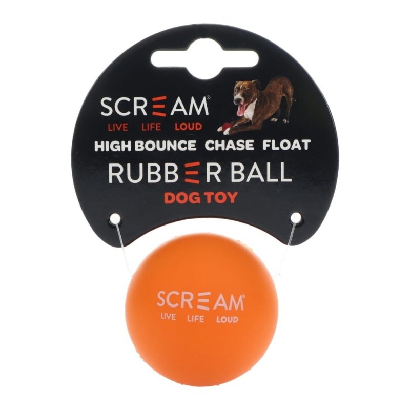 Scream Rubber Ball Dog Toy Small