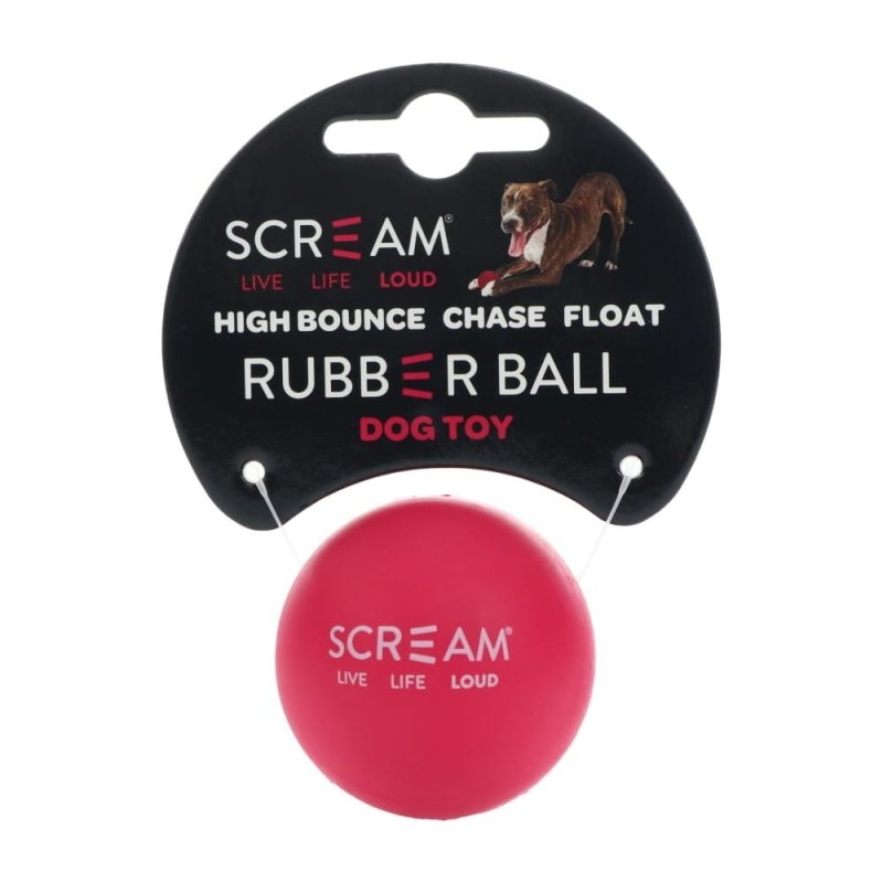 Scream Rubber Ball Dog Toy Small