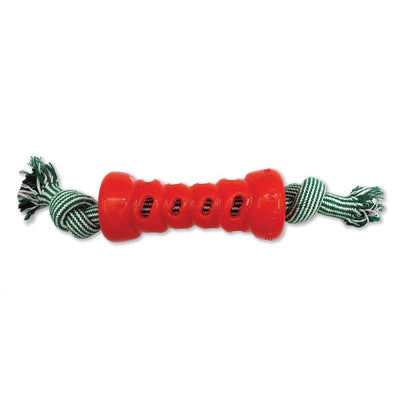 Scream Xtreme Christmas Treat Bone With Rope Xl - Just For Pets Australia