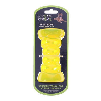 Scream Xtreme Treat Bone Loud Med/Lrg - Just For Pets Australia
