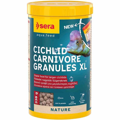 Sera Cichlid Carnivore Granules Xl 1000ml (330g) (1cm) - Just For Pets Australia