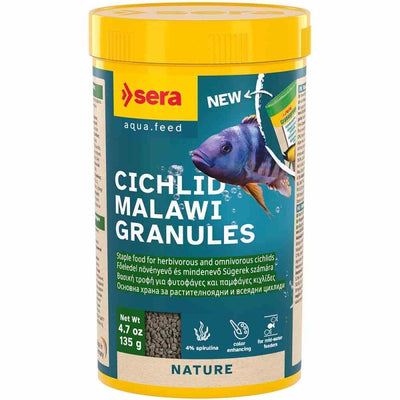 Sera Cichlid Malawi Granules 250ml (135g) (1cm) - Just For Pets Australia