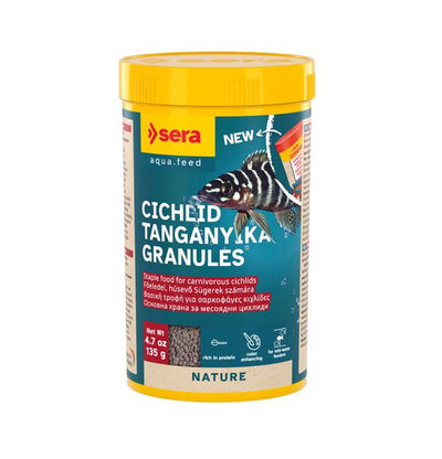 Sera Cichlid Tanganyika Granules 1000ml (565g) (2cm) - Just For Pets Australia