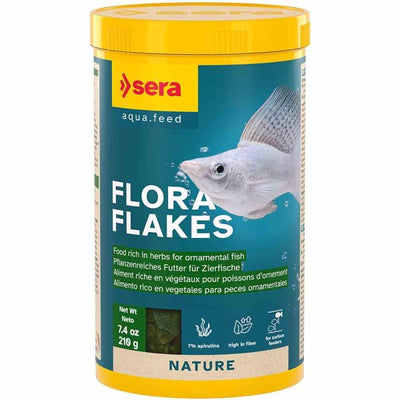 Sera Flora Flakes 1000ml (210g) (3cm) - Just For Pets Australia
