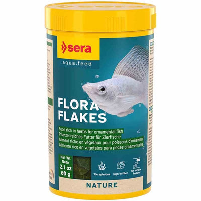 Sera Flora Flakes 250ml (60g) (2cm) - Just For Pets Australia