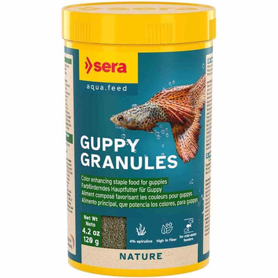 Sera Guppy Granules 250ml (120g) (2cm) - Just For Pets Australia