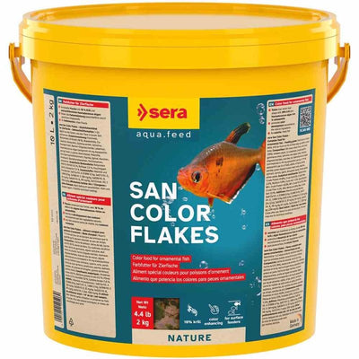Sera San Color Flakes 10l (2kg) (4cm) - Just For Pets Australia