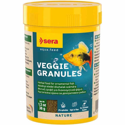 Sera Veggie Granules 100ml (38g) (1cm) - Just For Pets Australia