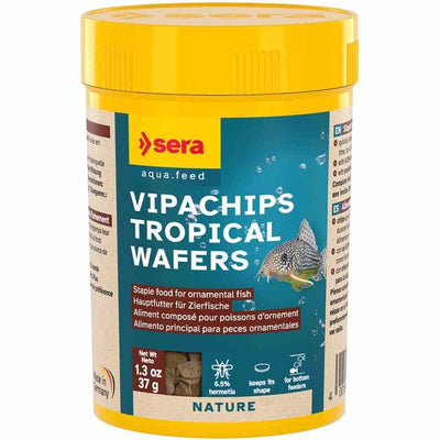 Sera Vipachips Tropical Wafers 100ml (37g) (1cm) - Just For Pets Australia