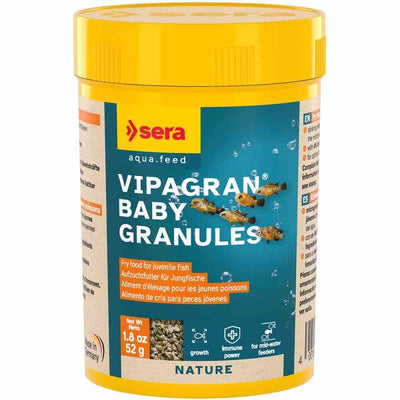 Sera Vipagran Baby Granules 100ml (48g) (2cm) - Just For Pets Australia