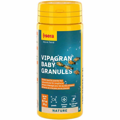 Sera Vipagran Baby Granules 50ml (28g) (1cm) - Just For Pets Australia