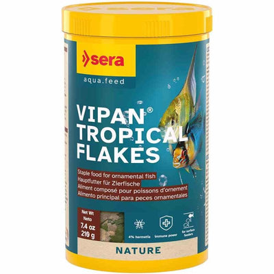 Sera Vipan Tropical Flakes 1000ml (210g) (3cm) - Just For Pets Australia