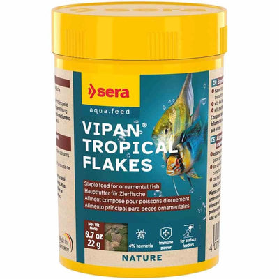 Sera Vipan Tropical Flakes 100ml (22g) (1cm) - Just For Pets Australia