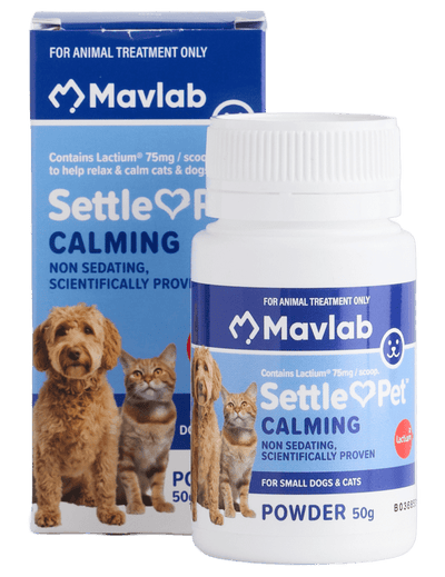 Settlepet Powder Cats & Small Dogs 50gm - Just For Pets Australia