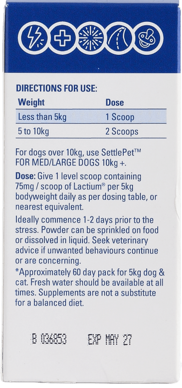 Settlepet Powder Cats & Small Dogs 50gm