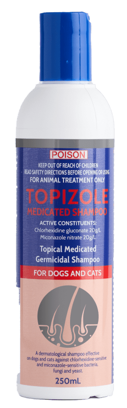 Topizole Medicated Shampoo - Just For Pets Australia