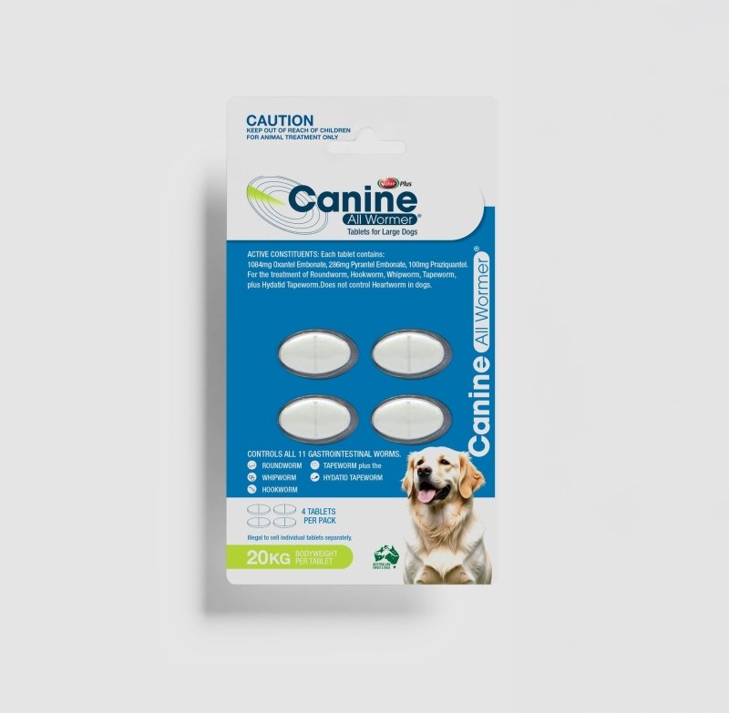 Value Plus Canine Allwormer 20kg 4 Pack
