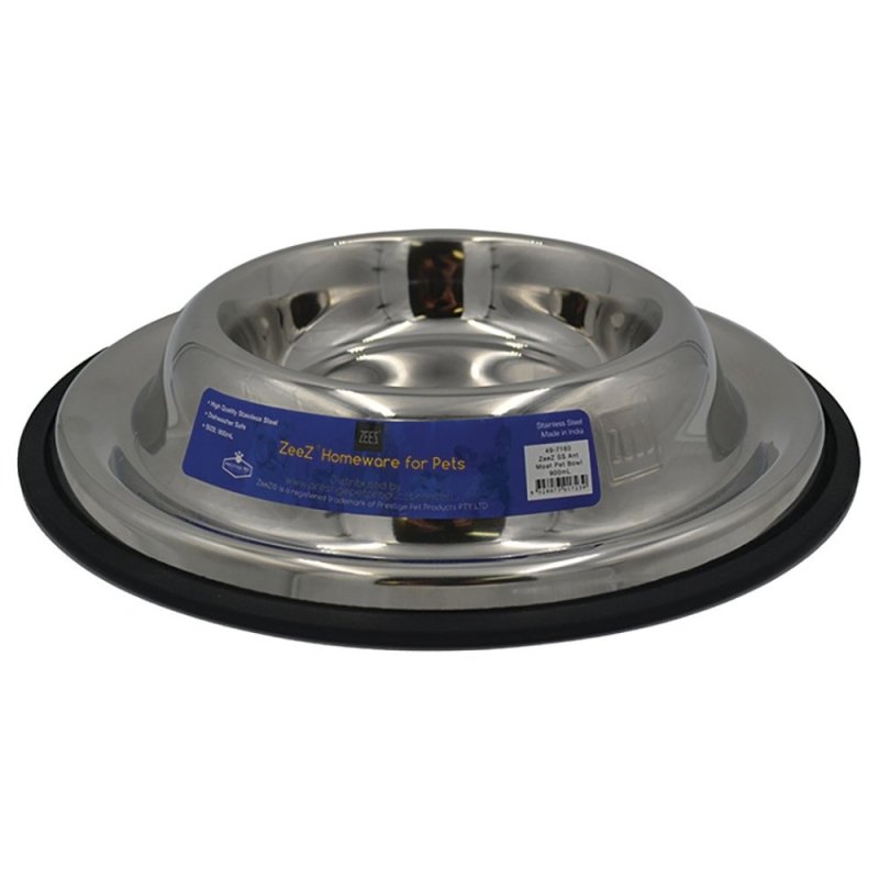 Zeez Stainless Steel Ant Moat Pet Bowl